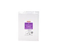 Caroline White Square Paper Tablecover, 90 x 90cm, pack of 2
