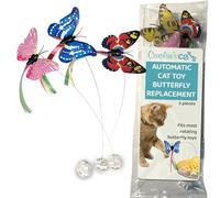 Caroline's Cats Fluttering Butterfly Cat Toy Refill, Replacement Butterflies, Fits Potaroma, All for Paws, Other Brands (Multi-Color)