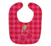 Caroline's Treasures Baby Bib, Cherry Faces, Large