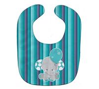Caroline's Treasures Baby Bib, Grey Elephant with Balloon, Large