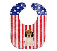 Caroline's Treasures BB3074BIB Patriotic USA Petit Basset Griffon Veenden Baby Bib, 10 x 13", Multicolor