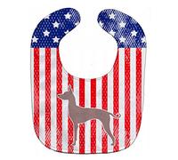 Caroline's Treasures BB3367BIB USA Patriotic Dogo Argentino Baby Bib, 10 x 13", Multicolor
