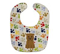 Caroline's Treasures BB5889BIB Pawprints Glen of Imal Tan Baby Bib, 10 x 13", Multicolor