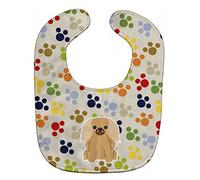 Caroline's Treasures BB5933BIB Pawprints Pekingnese Fawn Sable Baby Bib, 10 x 13", Multicolor