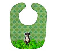 Caroline's Treasures BB6178BIB Greater Swiss Mountain Dog Shamrocks Baby Bib, 10 x 13", Multicolor