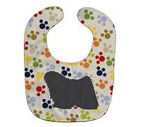 Caroline's Treasures BB6368BIB Puli Pawprints Baby Bib, 10 x 13", Multicolor