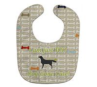 Caroline's Treasures BB6513BIB Black Labrador Retriever Dog Gone Cute Baby Bib, 10 x 13", Multicolor