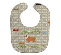 Caroline's Treasures BB6521BIB Collie Dog Gone Cute Baby Bib, 10 x 13", Multicolor
