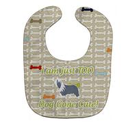 Caroline's Treasures BB6522BIB Bearded Collie Dog Gone Cute Baby Bib, 10 x 13", Multicolor