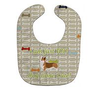 Caroline's Treasures BB6525BIB Corgi Dog Gone Cute Baby Bib, 10 x 13", Multicolor