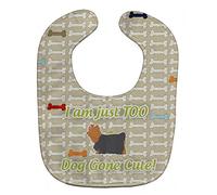 Caroline's Treasures BB6539BIB Yorkshire Terrier Yorkie Dog Gone Cute Baby Bib, 10 x 13", Multicolor