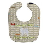 Caroline's Treasures BB6564BIB Samoyed Dog Gone Cute Baby Bib, 10 x 13", Multicolor