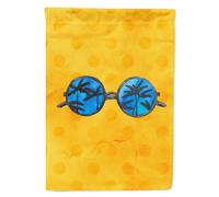 Caroline's Treasures BB8177CHF Sunglasses Yellow Polkadot Canvas House Flag Size Multicolor