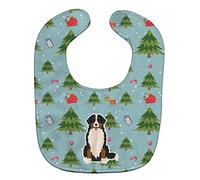 Caroline's Treasures Christmas Baby Bib, Bernese Mountain Dog, Large