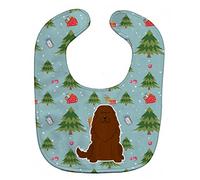 Caroline's Treasures Christmas Baby Bib, Caucasian Shepherd Dog, Large