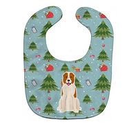 Caroline's Treasures Christmas Baby Bib, Central Asian Shepherd Dog, Large