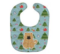 Caroline's Treasures Christmas Baby Bib, Chow Chow Cream, Large