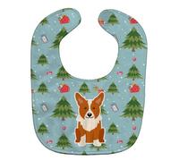 Caroline's Treasures Christmas Baby Bib, Corgi, Large