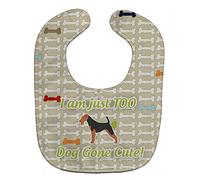 Caroline's Treasures Dog Gone Cute Baby Bib, Airedale Terrier, Large