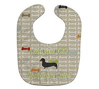Caroline's Treasures Dog Gone Cute Baby Bib, Dachshund, Large