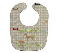 Caroline's Treasures Dog Gone Cute Baby Bib, Italian Greyhound, Large