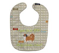 Caroline's Treasures Dog Gone Cute Baby Bib, Pekingese, Large