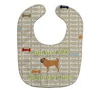 Caroline's Treasures Dog Gone Cute Baby Bib, Pug, Large