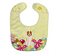 Caroline's Treasures Easter Eggs Baby Bib, Central Asian Shepherd Dog, Large