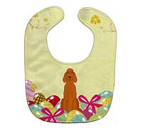 Caroline's Treasures Easter Eggs Baby Bib, Irish Setter, Large