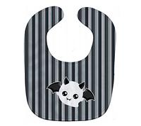 Caroline's Treasures Halloween Ghost Baby Bib, Bat, Large