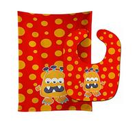 Caroline's Treasures Little Monster Baby Bib & Burp Cloth, Visonator, Large