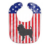 Caroline's Treasures Patriotic USA Baby Bib, Affenpinscher, Large