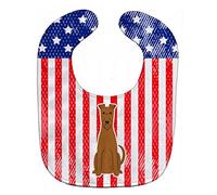 Caroline's Treasures Patriotic USA Baby Bib, Irish Terrier, Large