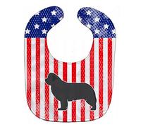 Caroline's Treasures Patriotic USA Baby Bib, Newfoundland, Large