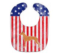 Caroline's Treasures Patriotic USA Baby Bib, Pharaoh Hound, Large