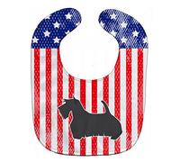 Caroline's Treasures Patriotic USA Baby Bib, Scottish Terrier, Large