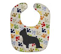 Caroline's Treasures Pawprints Baby Bib, Briard, Large
