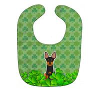 Caroline's Treasures Shamrocks Baby Bib, English Toy Terrier, Large