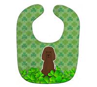 Caroline's Treasures Shamrocks Baby Bib, Irish Water Spaniel, Large