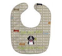 Caroline's Treasures Too Cute Baby Bib, Bernese Mountain Dog, Large