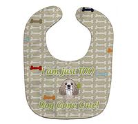 Caroline's Treasures Too Cute Baby Bib, Cocker Spaniel, Large