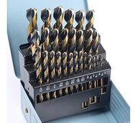 CaRoller Drill Bit Set - 29-Piece High-Speed Steel Drill Bits - Durable Drill Sets with Storage Case for Steel, Wood, Plastic, Sheet Metal
