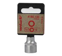 Carolus 5180.160 Hex Socket 1/4 Inch Spline, 13 mm, 4180.130