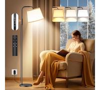Caromolly Light Therapy Lamp, 10000 Lux Light Therapy Lamp with Remote, Adjustable Color/Brightness/Timer, Modern