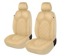 CAROMOP - Luxury PU Leather Car Seat Covers Set, Stain Resistant Waterproof Universal Seat Covers for Cars Seat Protectors for SUV Pick-up Truck (Line