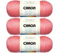 Caron Bulk Buy Simply Soft Collection Yarn (3-Pack) Strawberry H97COL-153
