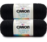Caron Bulk Buy: Simply Soft Yarn Solids (2-pack) (Black)