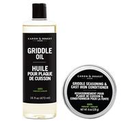 CARON & DOUCET - 100% Plant-Based Griddle Oil & Seasoning Set: Best For Maintaining, Protecting & Conditioning Griddle!