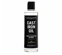 Caron & Doucet - Cast Iron Oil & Cast Iron Conditioner - 100% Plant Based from Refined Coconut Oil, Will Not Go Rancid or Sticky - Helps Maintain Seasoning on All Cast Iron Cookware. (8oz Plastic)