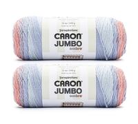 Caron Jumbo Ombre Yarn, Blush and Blue 2 Pack